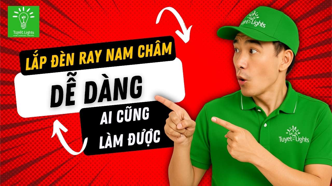 Lắp đặt đèn ray nam châm dễ dàng – Ai cũng làm được!